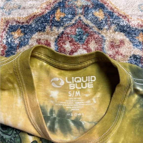 Liquid Blue Spiral Aliens T-shirt Medium - Picture 3 of 4